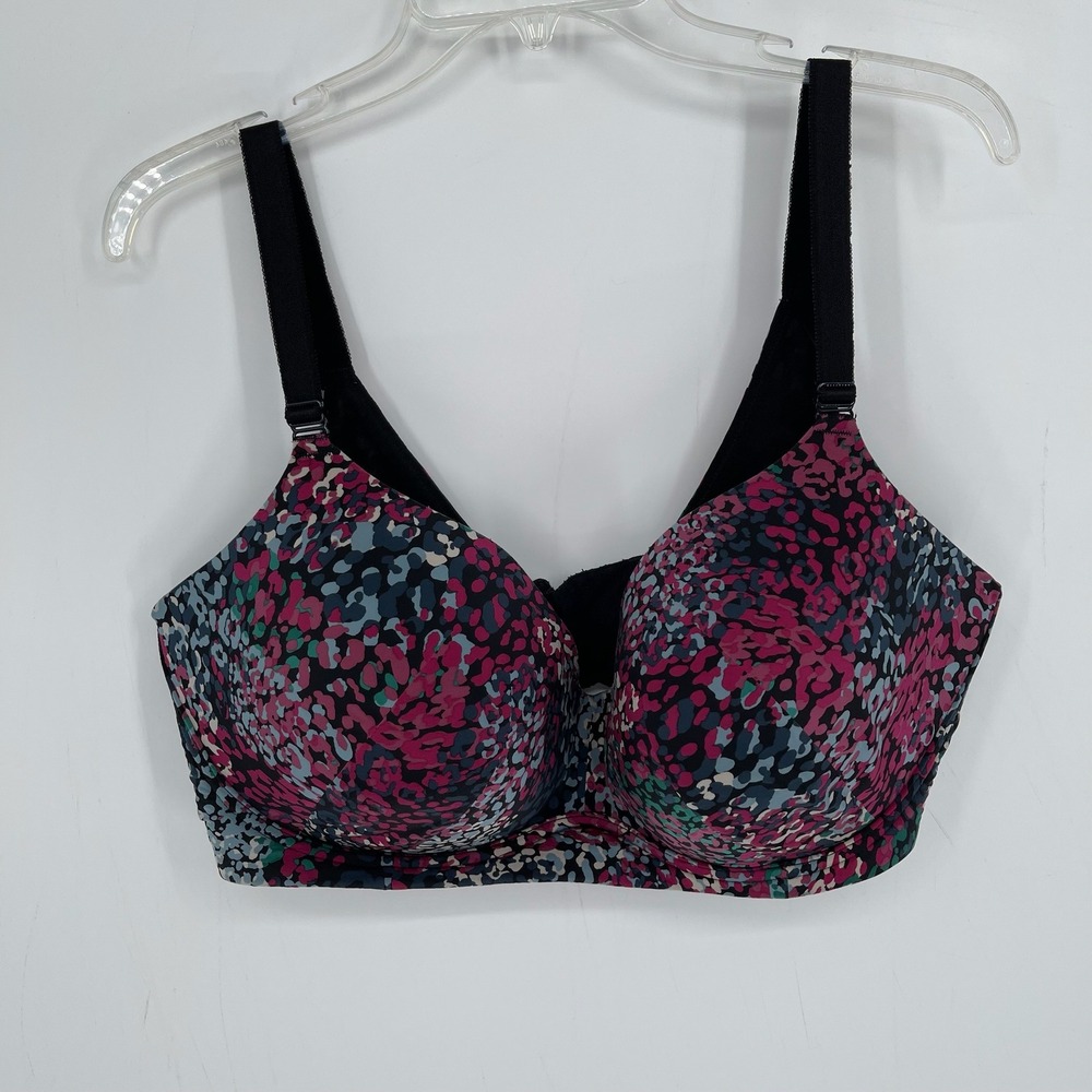 Torrid Women's Multicolor Leopard Print Dream Wire Free Push Up Bra Size 46DD